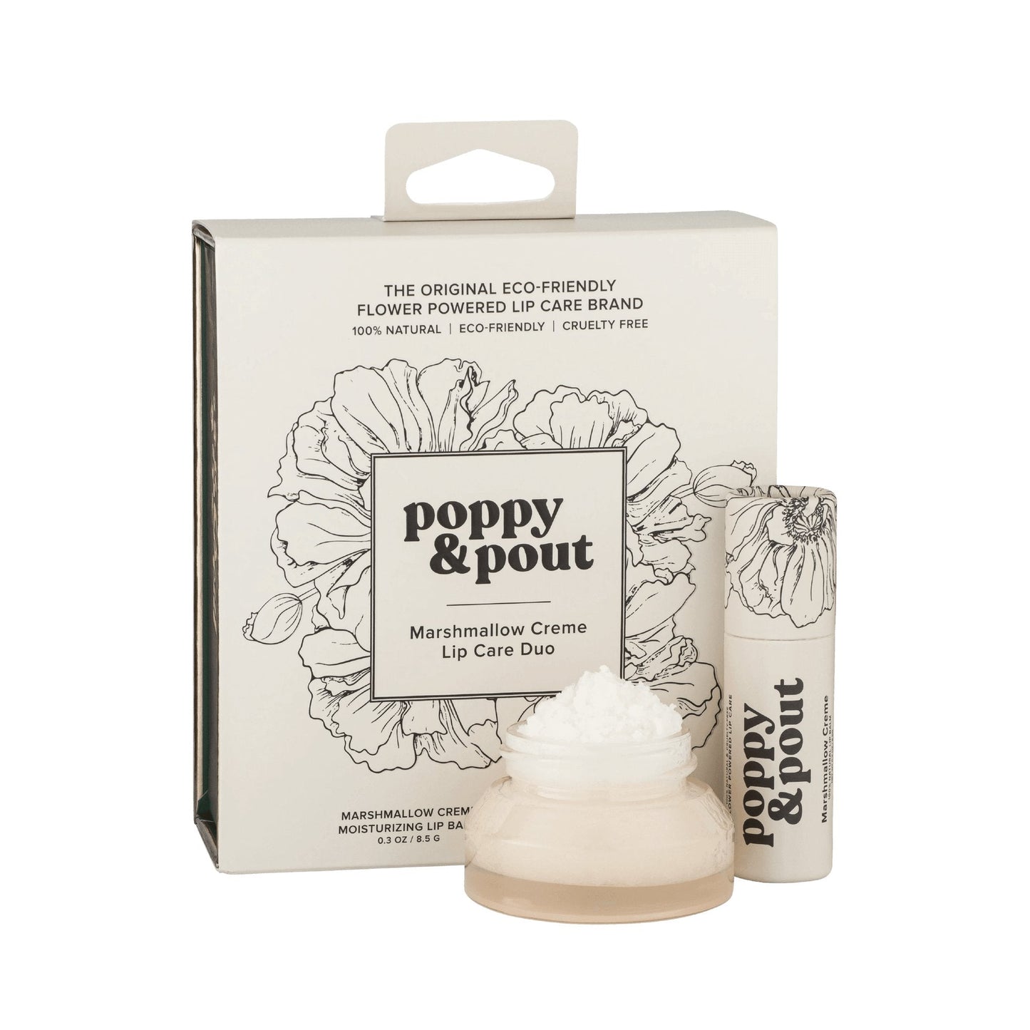 POPPY & POUT - Lip Care Duo - Marshmallow Creme