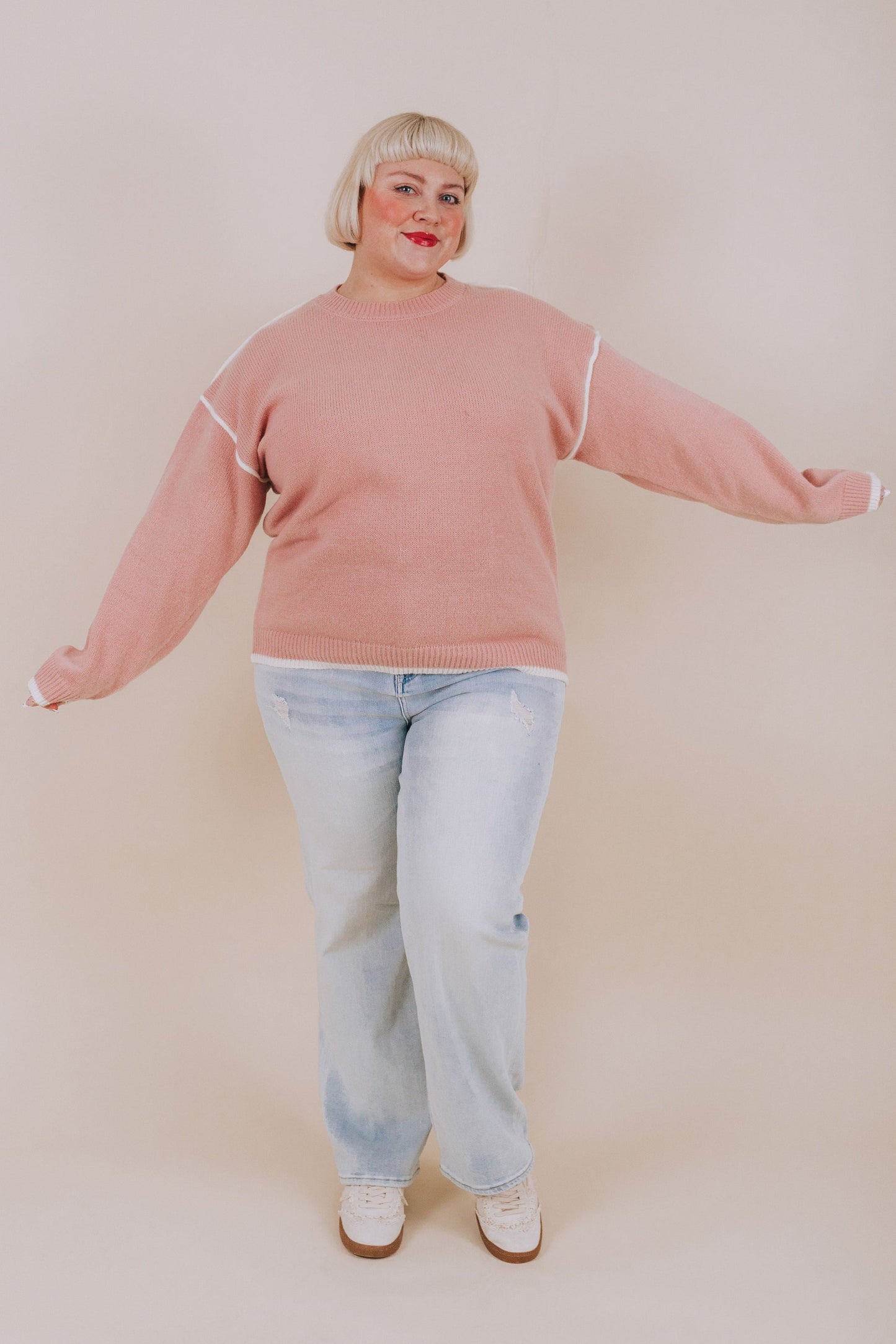 PLUS SIZE - Persistent Love Sweater