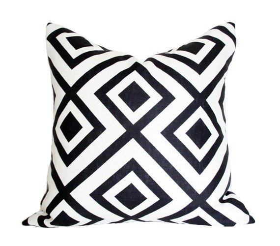 La Fiorentina Black Custom Designer Pillow | Arianna Belle