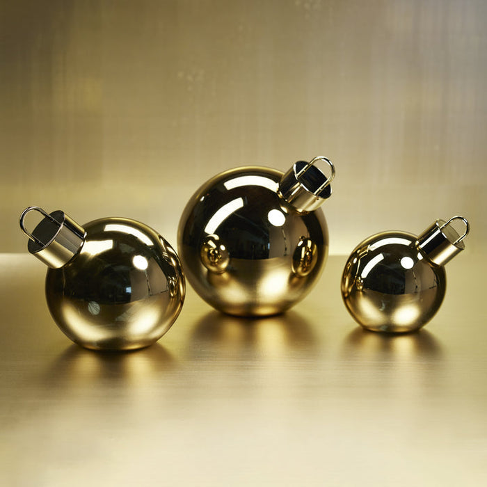 LED METALLIC GLASS OVERSIZED- GOLD - 5 IN