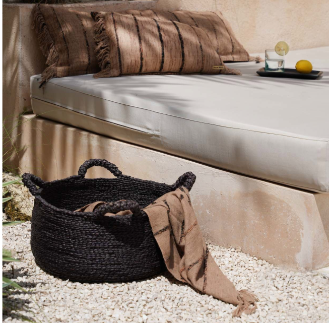 LES QUATRE MAINS BASKETS- BLACK- S