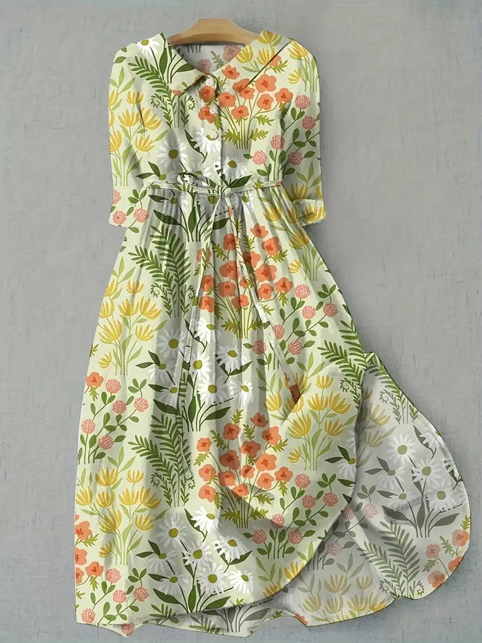 Livia - Comfortable Floral Dress