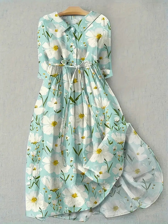 Livia - Comfortable Floral Dress