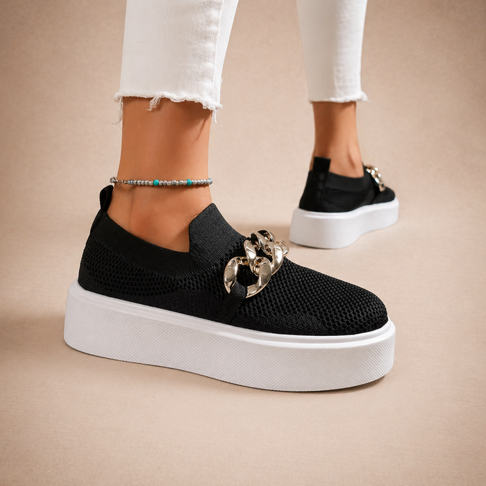 Maria - Metal Chain Shoes
