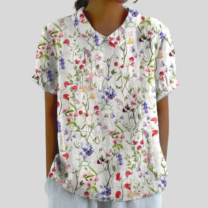 Océane | Lightweight Floral Blouse