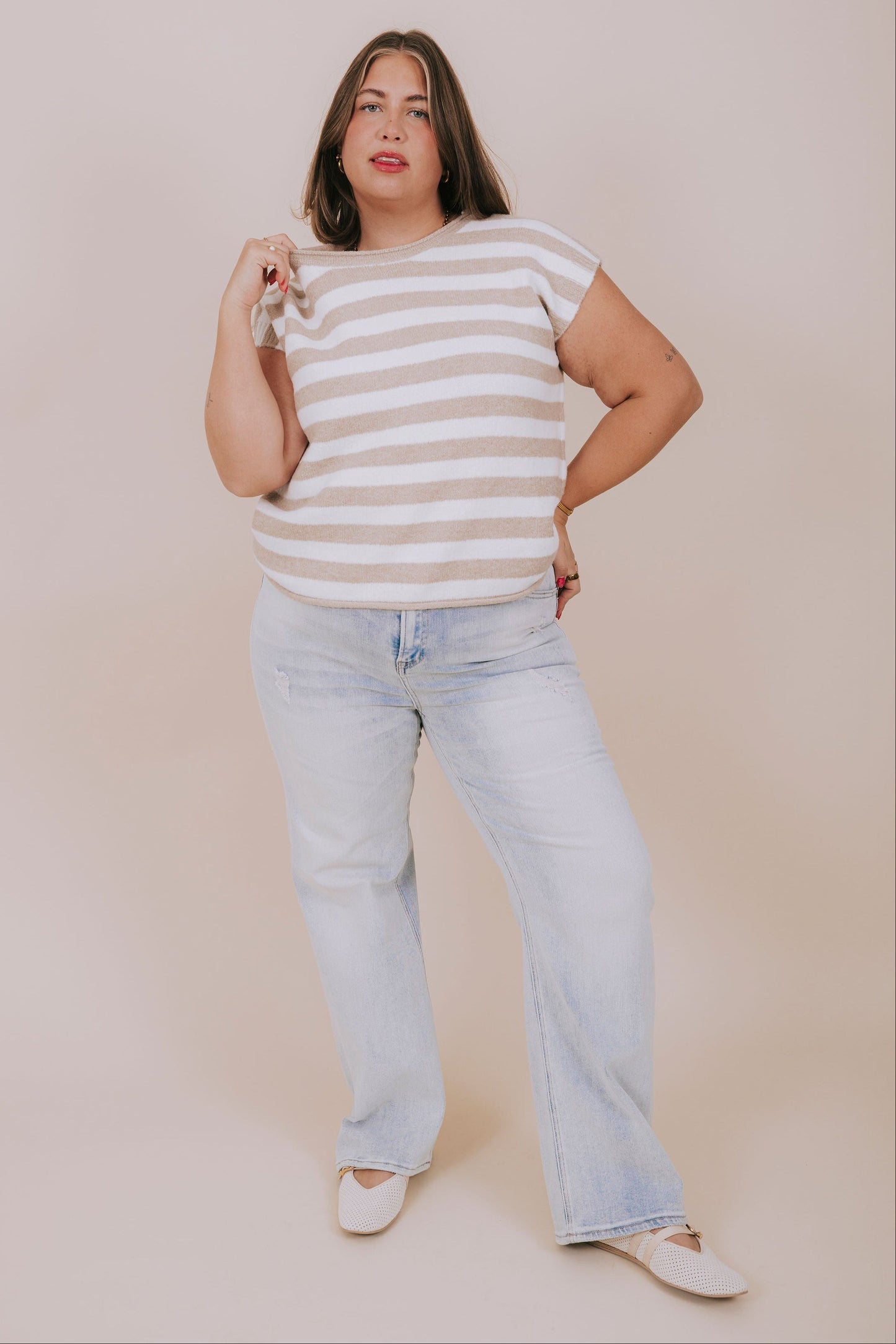 PLUS SIZE - Thanks A Latte Top
