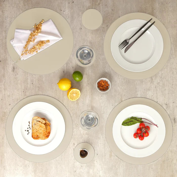 RUCA ROUND PLACEMAT SANDSHELL (SET OF 4)