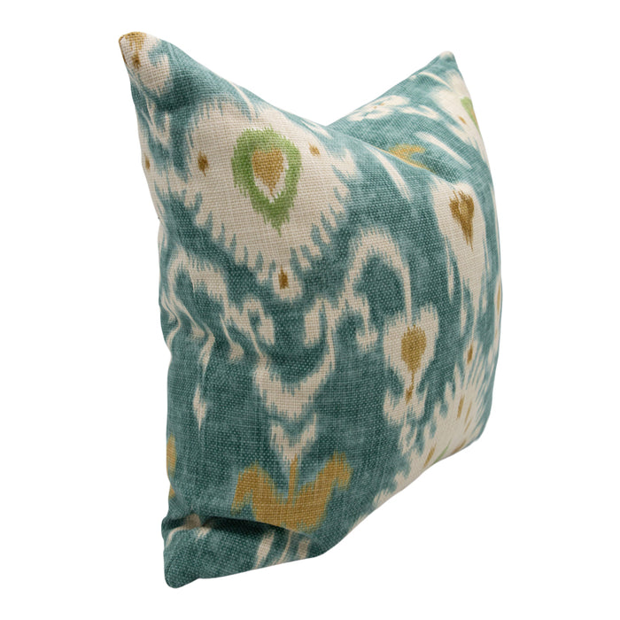 Tilbury Teal and Green Ikat (Last Chance)