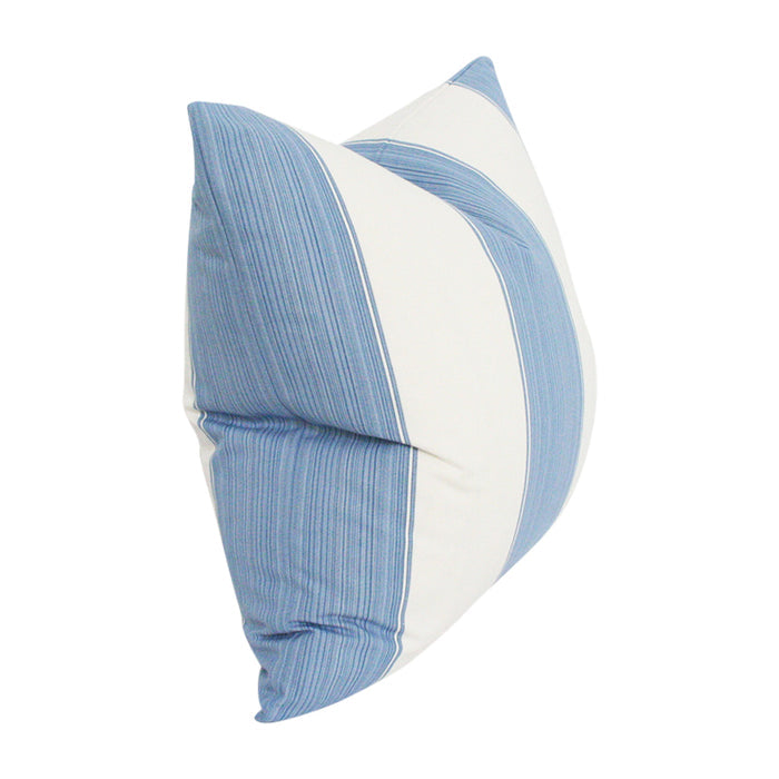 Wide Stripe Ocean Blue Designer Pillow from Arianna Belle Shop