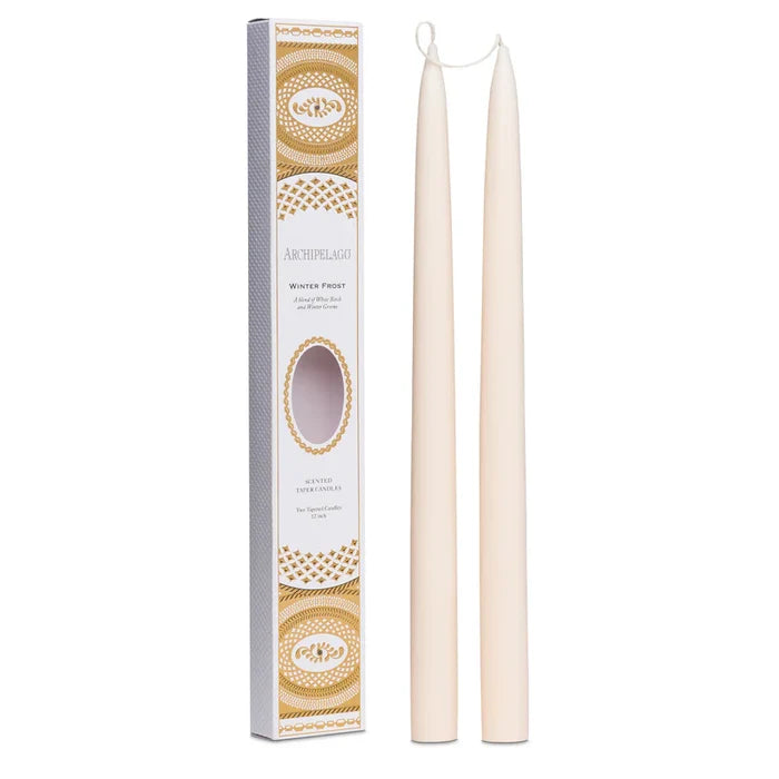 WINTER FROST TAPERED CANDLE SET