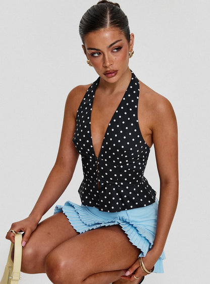 Pleasing Top Polka Dot