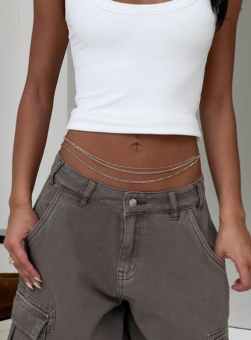 Cassy Chain Belt Pack Gold