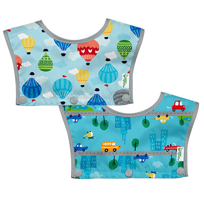 Waterproof Tops for Snap + Go® Silicone Food-catcher Bib (2 pack)