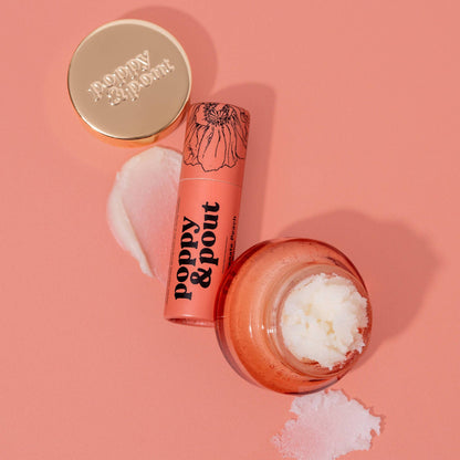 POPPY & POUT - Lip Care Duo - Pomegranate Peach
