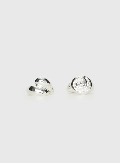Broken Hearts Club Ring Pack Silver