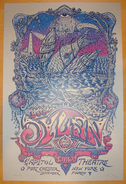 2012 Bob Dylan - Port Chester Concert Poster by David Welker