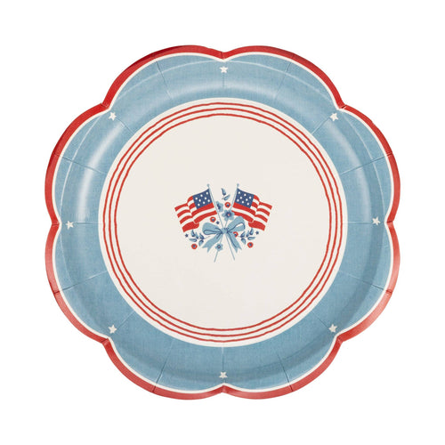 Flag Paper Plates - 8"