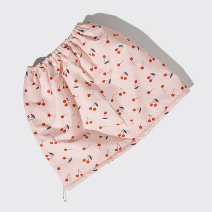 KITSCH - Satin-Lined Flexi Shower Cap - Cherry Print