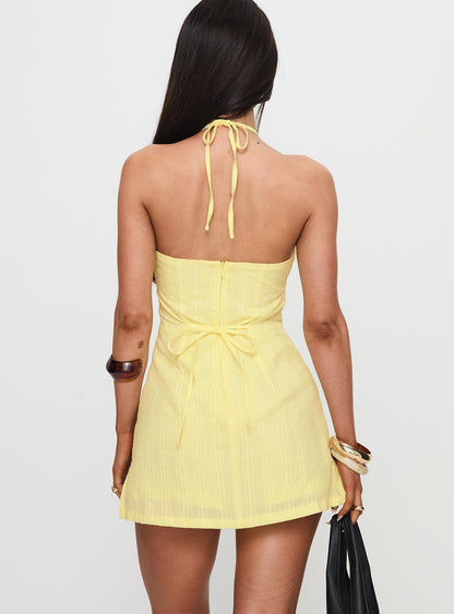 High Halt Playsuit Yellow