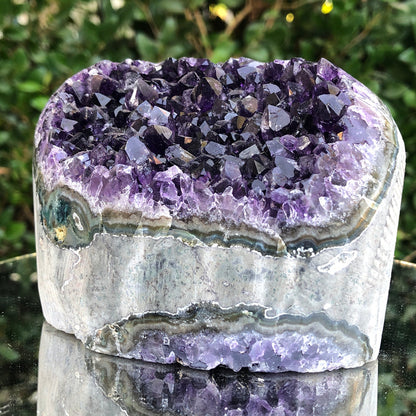 910g 11x8x8cm Purple Amethyst Geode from Uruguay