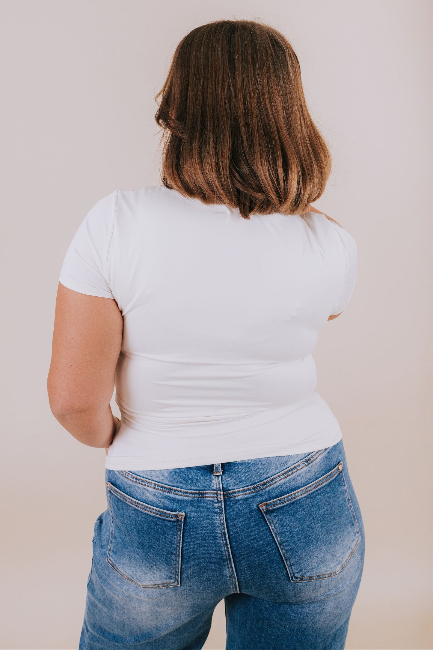 PLUS SIZE - Pure Ivory Top