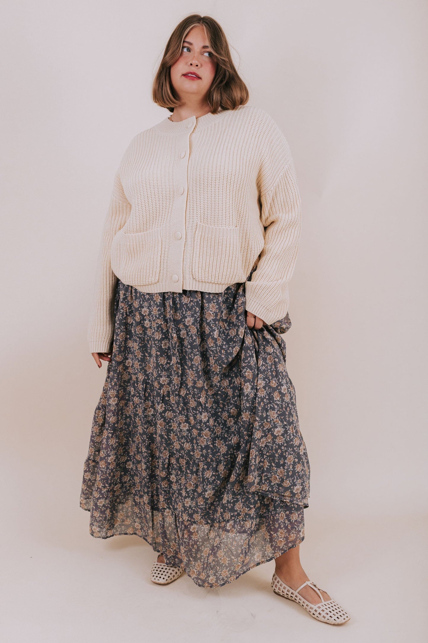 PLUS SIZE - Cappuccino Cloud Sweater