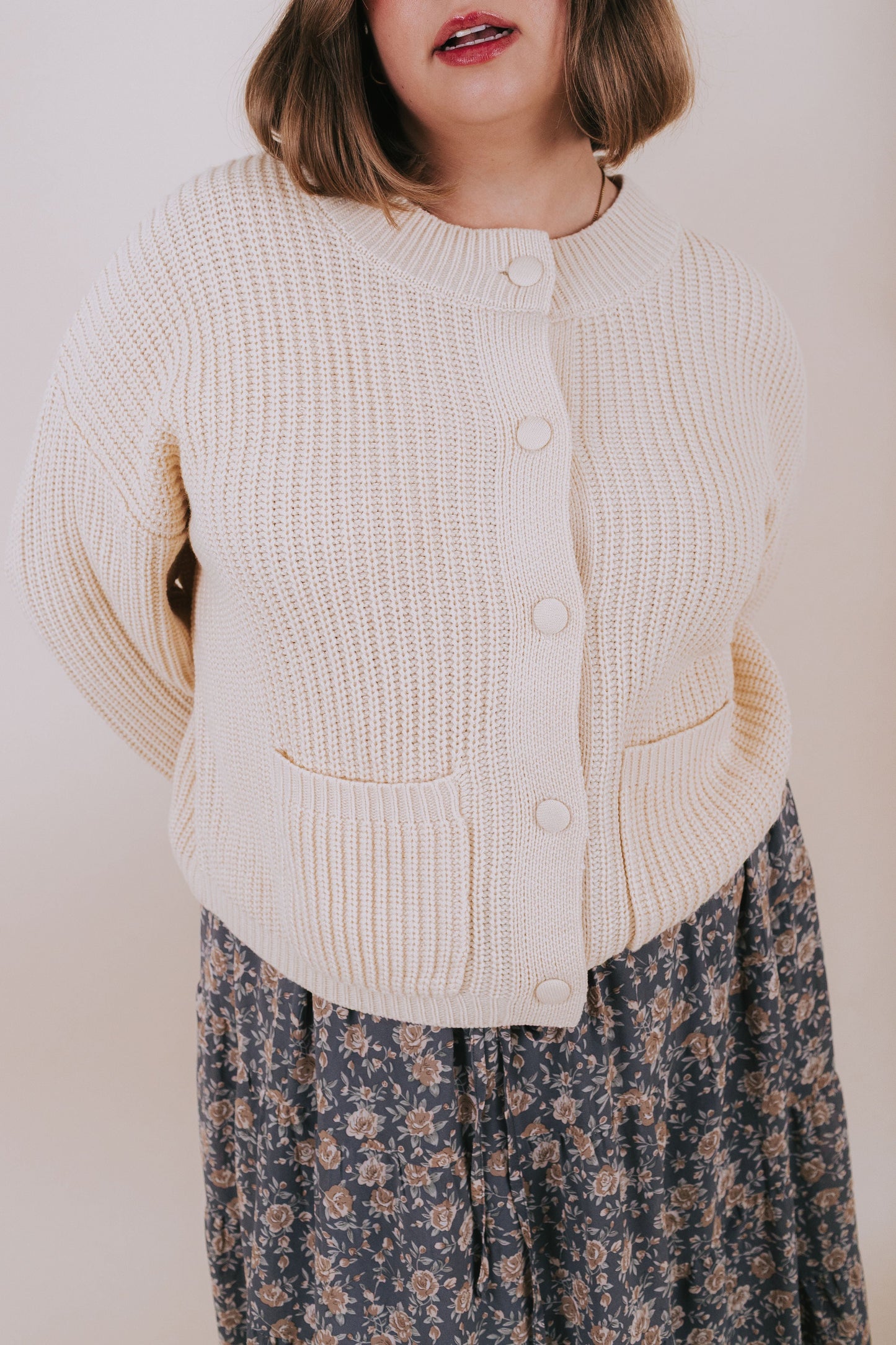PLUS SIZE - Cappuccino Cloud Sweater