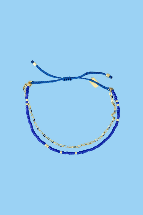 PURA VIDA - Dainty Surfrider Double Layer Bracelet