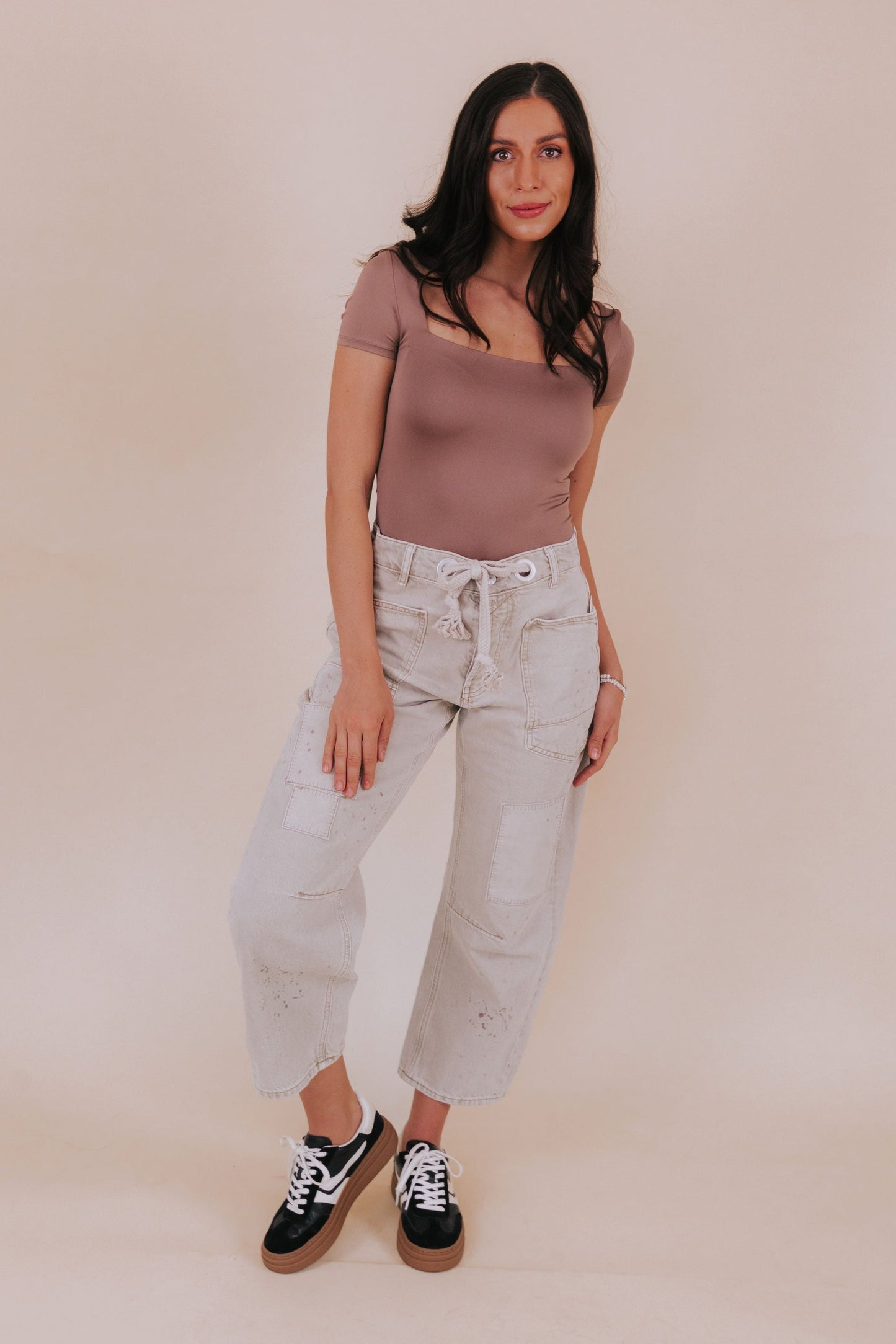 FREE PEOPLE - Moxie Pull-On Barrel Jeans - 2 Colors!