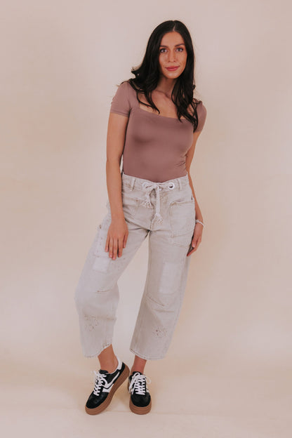 FREE PEOPLE - Moxie Pull-On Barrel Jeans - 2 Colors!