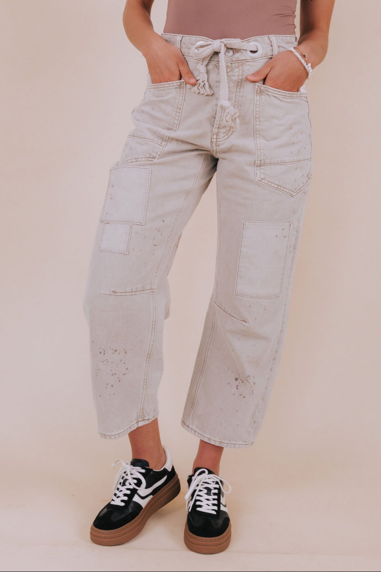 FREE PEOPLE - Moxie Pull-On Barrel Jeans - 2 Colors!