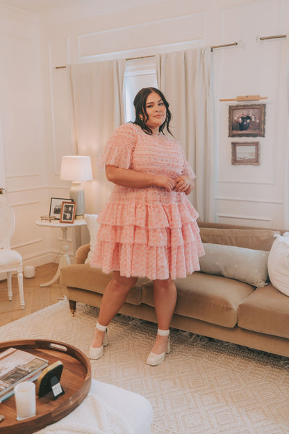 EXCLUSIVE - Cherry Blossom Ripple Dress