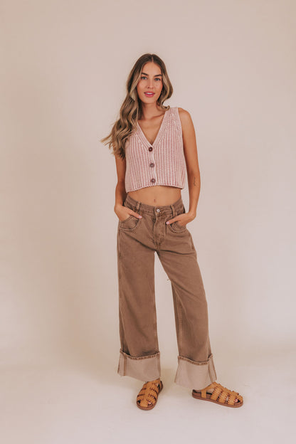 FREE PEOPLE - Final Countdown Mid Rise Pants - 2 Colors!