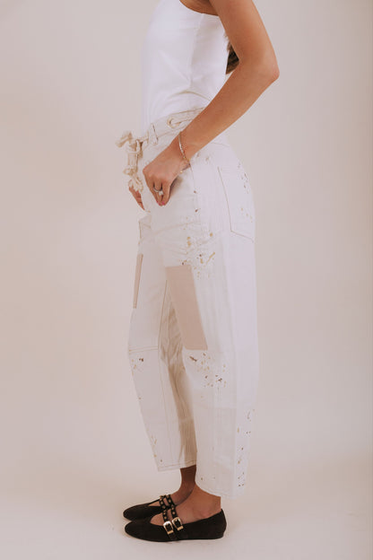 FREE PEOPLE - Moxie Pull-On Barrel Jeans - 2 Colors!