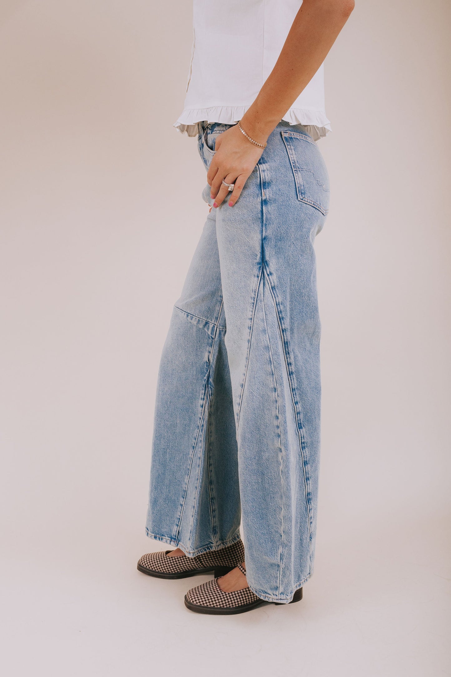 FREE PEOPLE - Eden High Slouchy Jeans