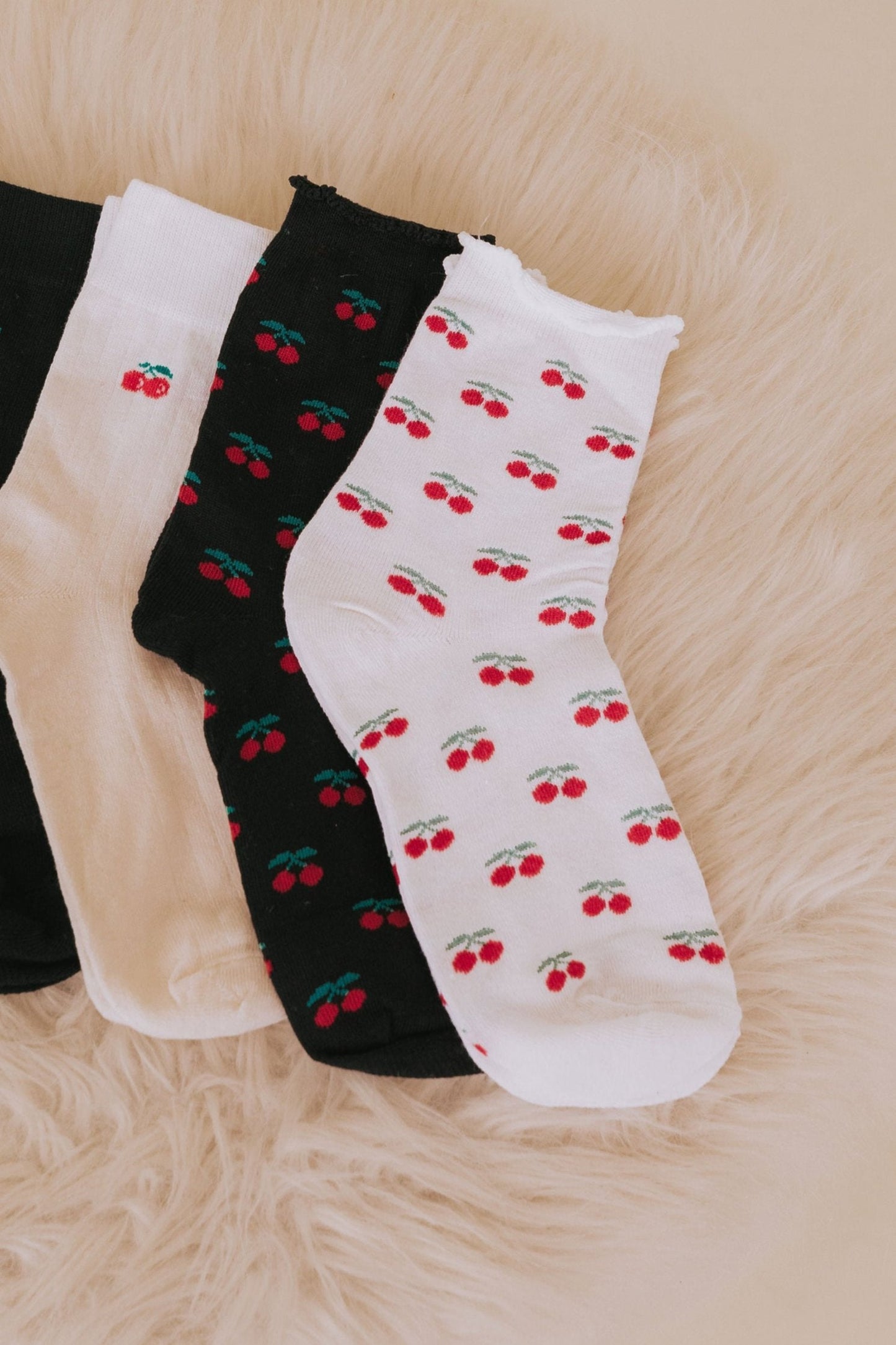 Cherry Girl Socks - 2 Colors!
