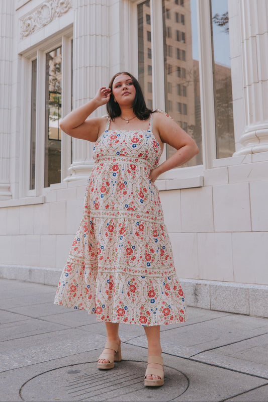 PLUS SIZE - Stroll Til Dusk Dress