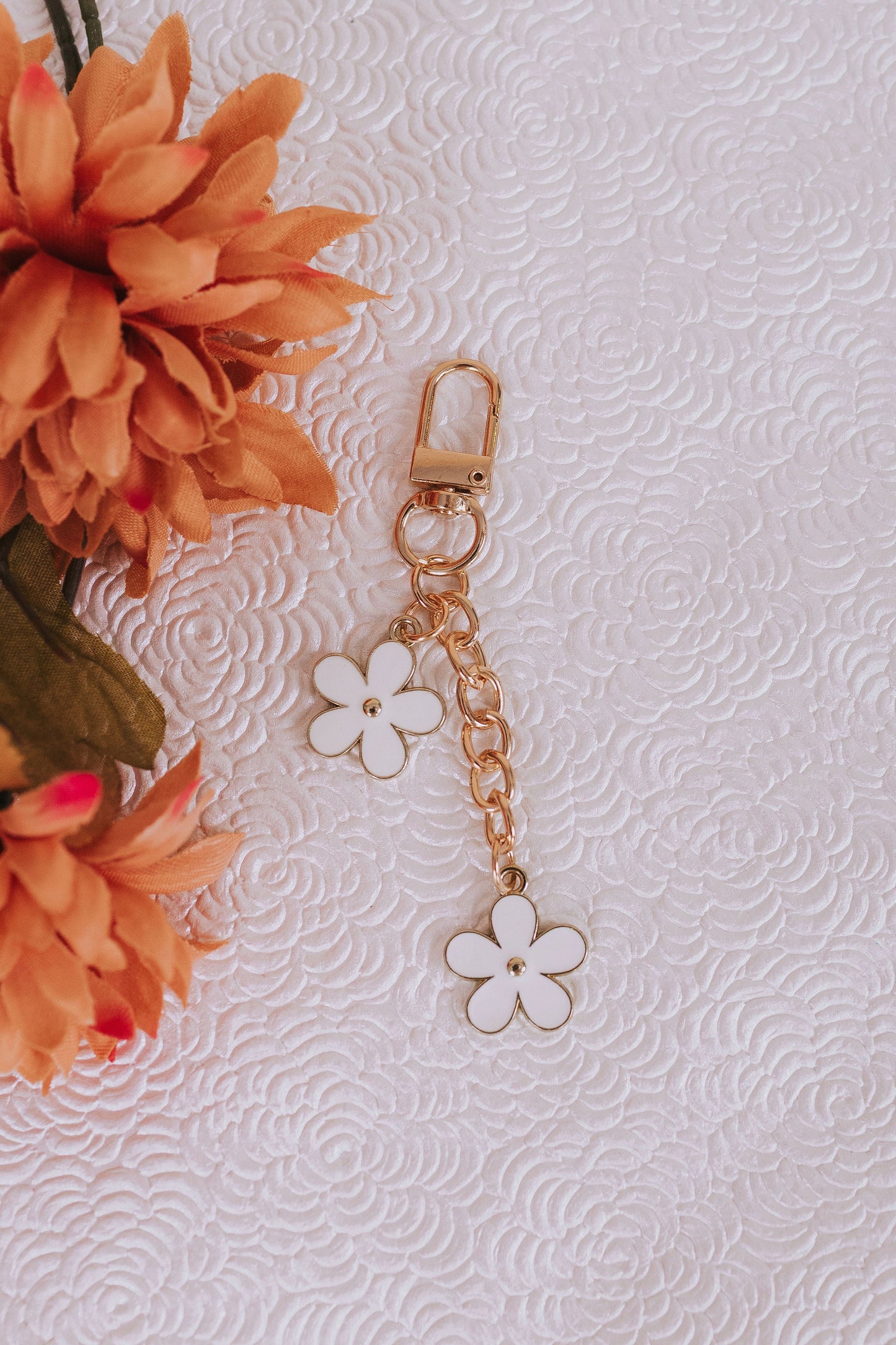 Falling Flowers Bag Charm