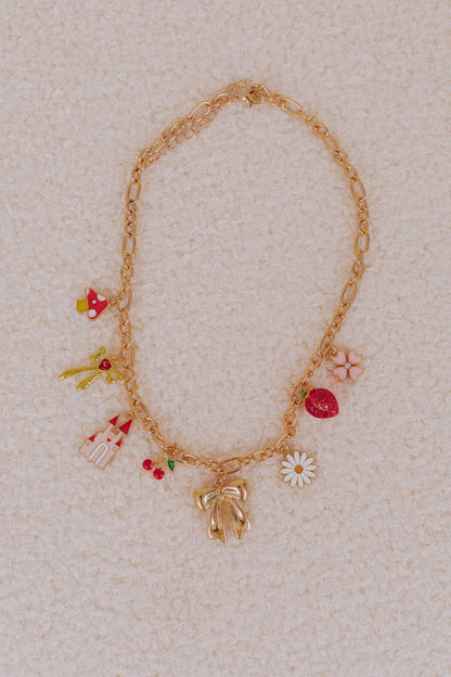 Princess Peach Charm Necklace - 2 Colors!