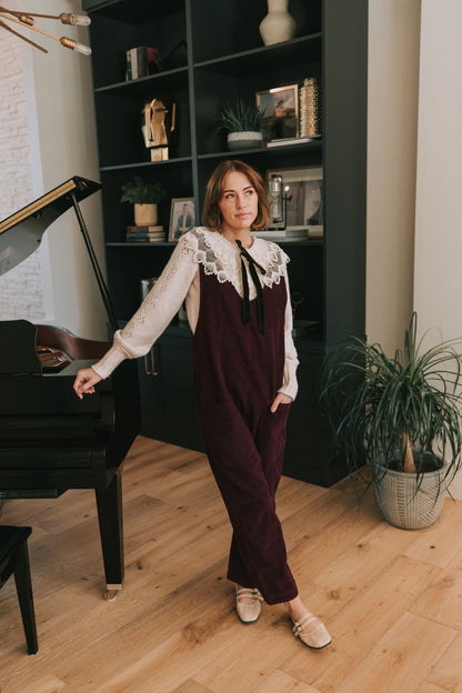FREE PEOPLE - High Roller Cord Jumpsuit