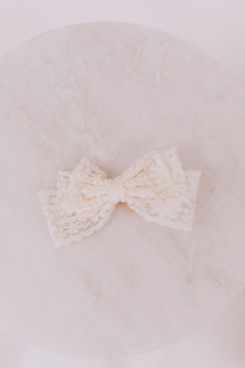Lace Petals Bow - 2 Colors!