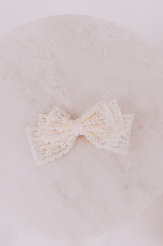Lace Petals Bow - 2 Colors!