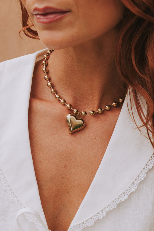Hopeful Heart Necklace - 18K Gold Plated