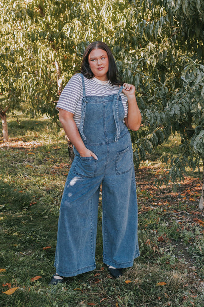 PLUS SIZE - Just Another Day Overalls