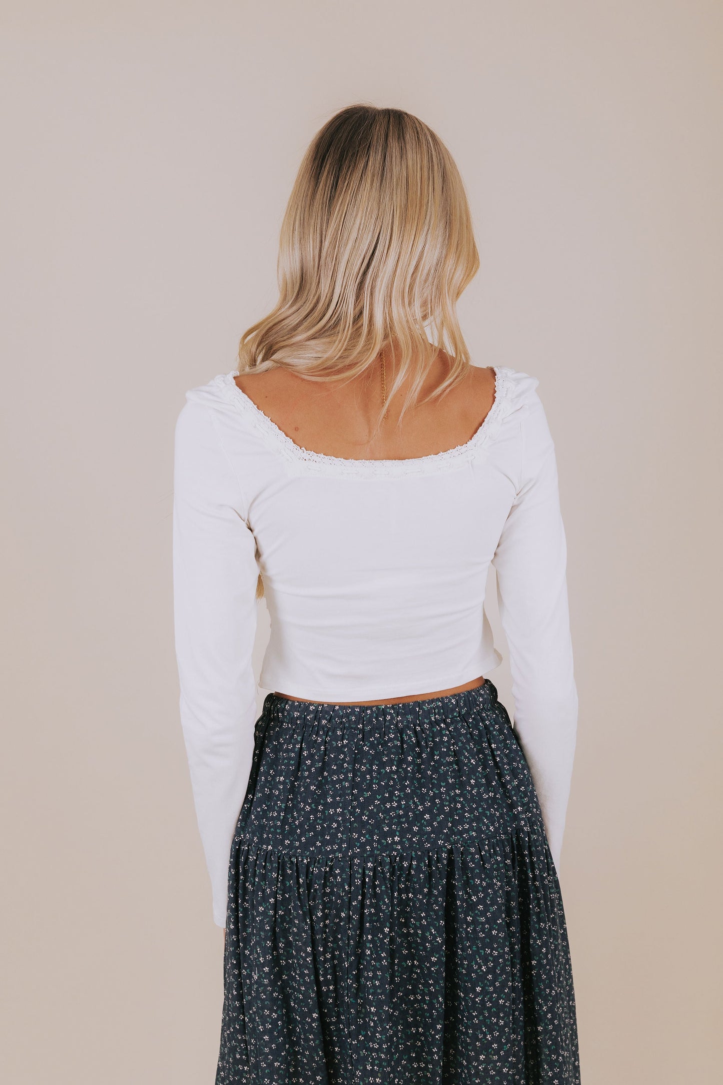 FREE PEOPLE - Scarlet Smocked Long Sleeve