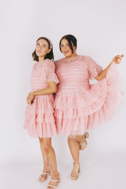 EXCLUSIVE - Cherry Blossom Ripple Dress