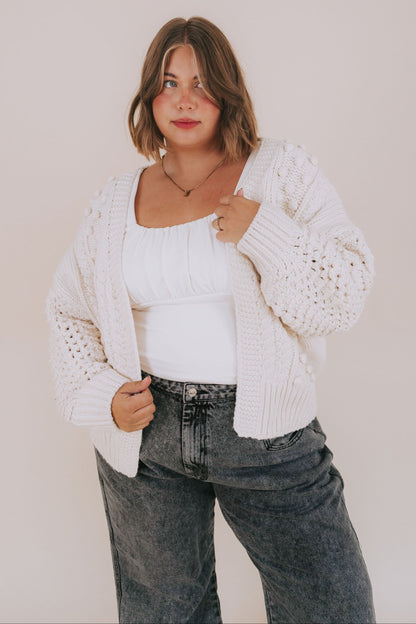PLUS SIZE - Stay Right Here Cardigan