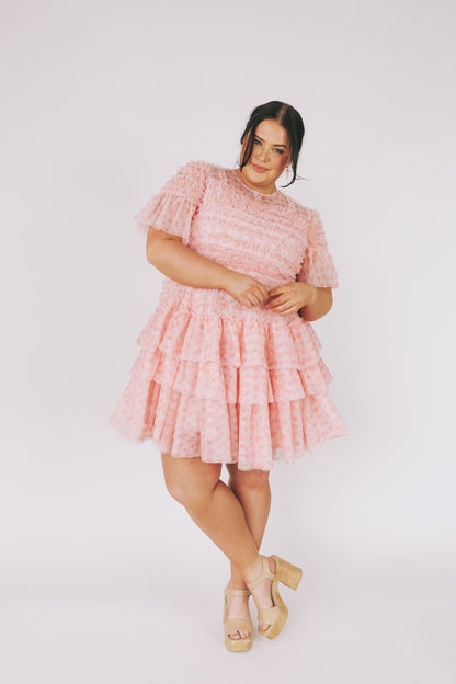EXCLUSIVE - Cherry Blossom Ripple Dress