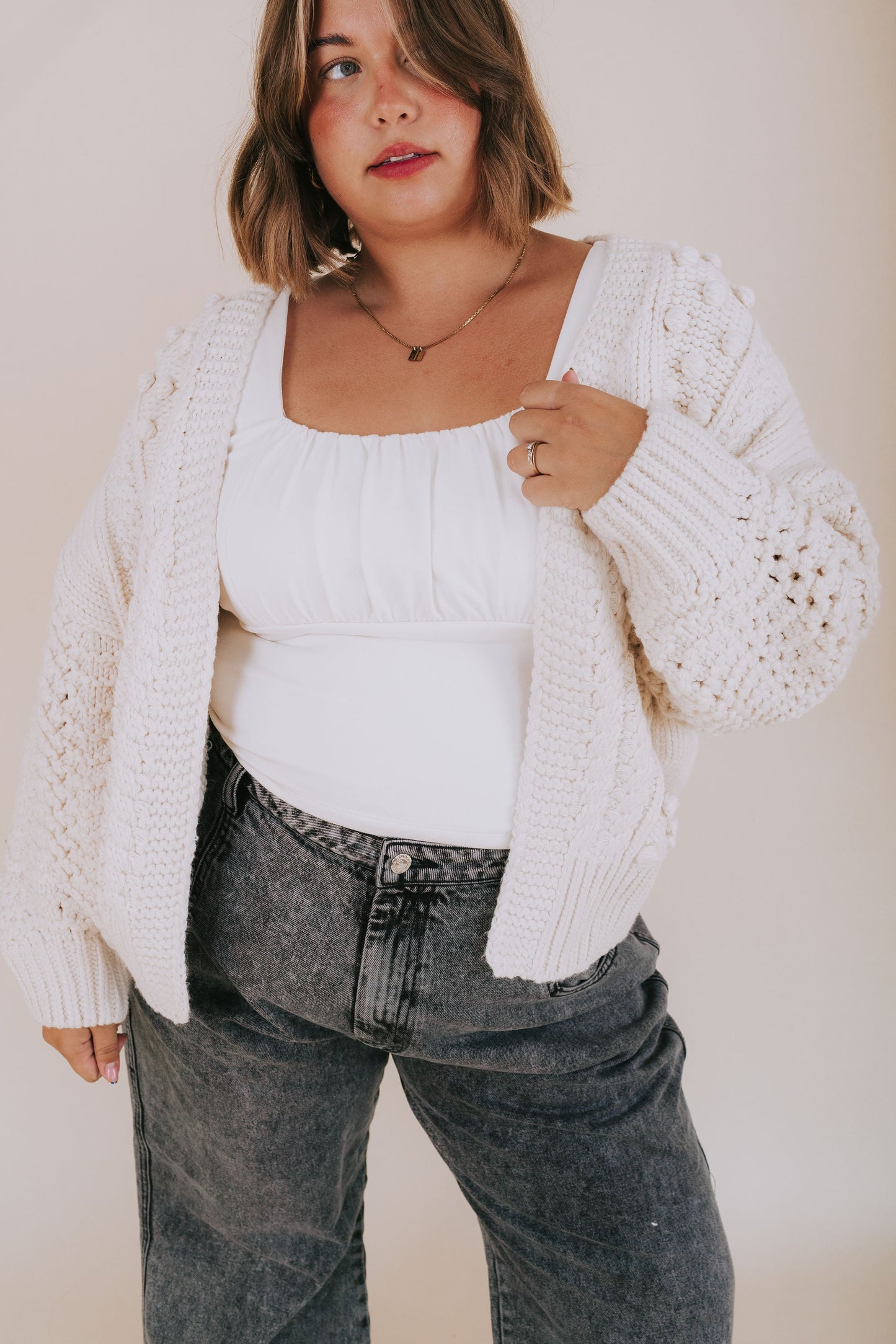 PLUS SIZE - Stay Right Here Cardigan