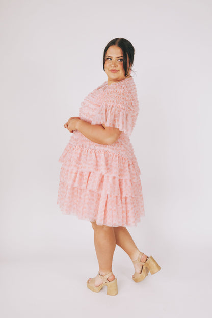EXCLUSIVE - Cherry Blossom Ripple Dress